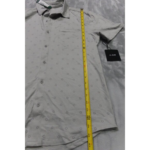 01. Algo Performance Men's Medium Gray SPF 40 Moisture Wicking Shirt NWT - Picture 3 of 5